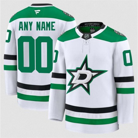 Men's Dallas Stars ACTIVE PLAYER Custom White 2024-25 Away Stitched Hockey Jersey