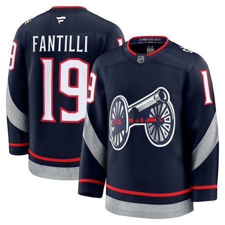 Men's Columbus Blue Jackets #19 Adam Fantilli Navy 2024-25 Stitched Hockey Jersey
