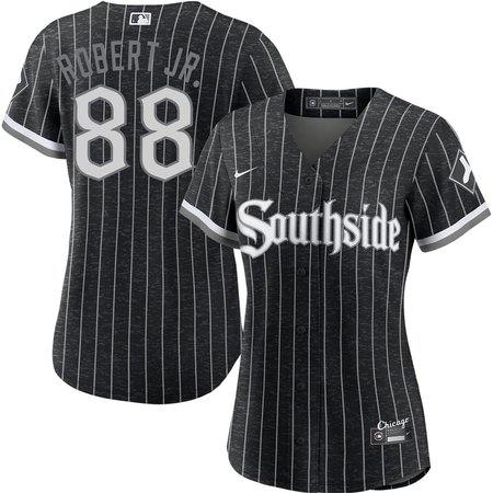 Women's Chicago White Sox #88 Luis Robert Jr. Nike Black City Connect Limited Player Jersey