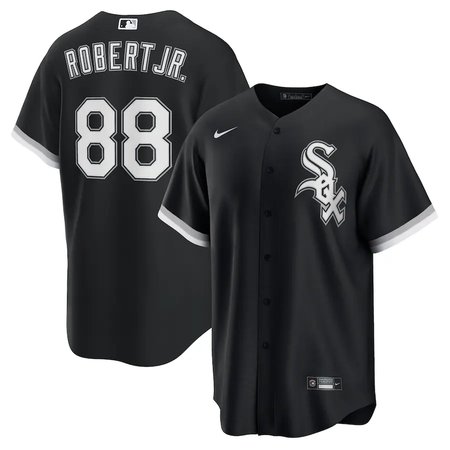 Men's Chicago White Sox #88 Luis Robert Jr. Nike Black Alternate Replica Player Jersey