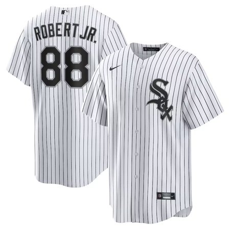 Men's Chicago White Sox #88 Luis Robert Nike White Replica Player Name Jersey