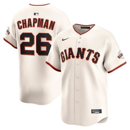 Men's San Francisco Giants #26 Matt Chapman Nike Cream Home Limited Player Jersey
