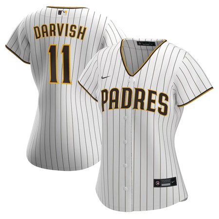Women's San Diego Padres #11 Yu Darvish Nike White Home Replica Jersey