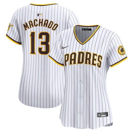 Women's San Diego Padres #13 Manny Machado Nike White Home Limited Player Jersey