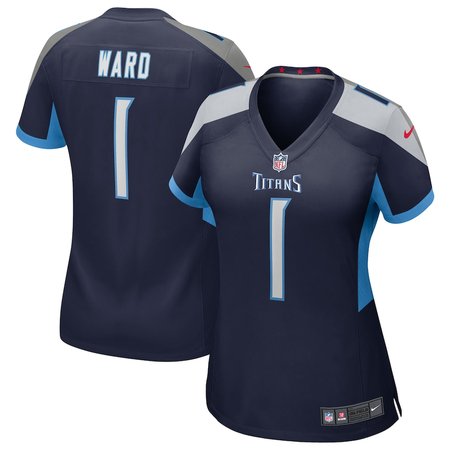 Women's Tennessee Titans #1 Cameron Ward Nike Navy 2025 NFL Draft First Round Pick Alternate Game Jersey
