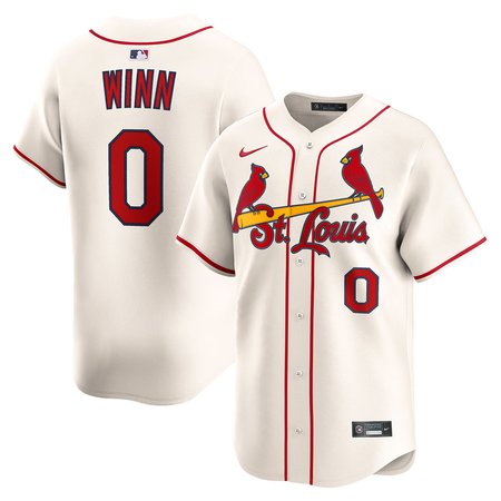 Men's St. Louis Cardinals #0 Masyn Winn Cream Home Limited Jersey
