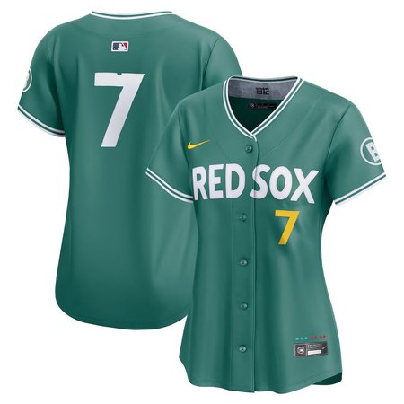 Women's Boston Red Sox #7 Masataka Yoshida Nike Green 2025 City Connect Limited Player Jersey