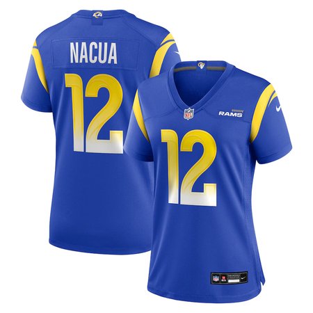 Women's Los Angeles Rams #12 Puka Nacua Nike Royal Vapor F.U.S.E. Limited Player Jersey