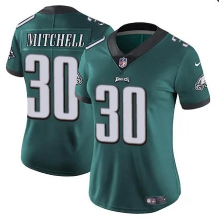Women's Philadelphia Eagles #30 Quinyon Green 2024 Draft Vapor Untouchable Limited Stitched Football Jersey(Run Small)
