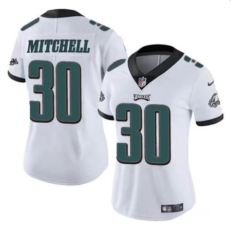Women's Philadelphia Eagles #30 Quinyon White 2024 Draft Vapor Untouchable Limited Stitched Football Jersey(Run Small)