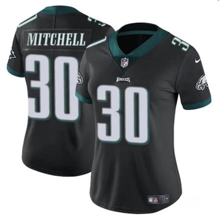 Women's Philadelphia Eagles #30 Quinyon Black 2024 Draft Vapor Untouchable Limited Stitched Football Jersey(Run Small)