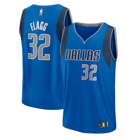 Men's Dallas Mavericks #32 Cooper Flagg Fanatics Blue 2025 NBA Draft First Round Pick Fast Break Replica Icon Edition Jersey