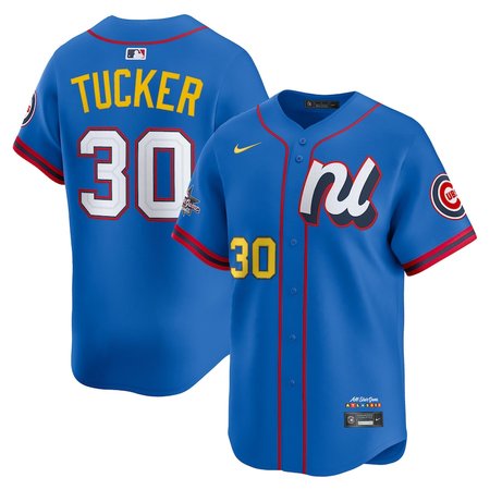Men's National League #30 Kyle Tucker Nike Blue 2025 All-Star Edition Limited Player Jersey
