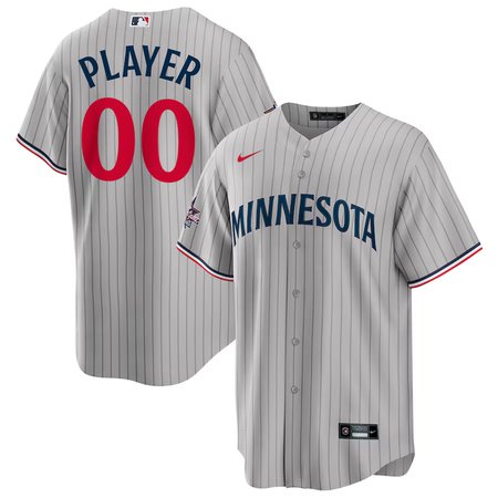 Men's Minnesota Twins Nike Gray 2025 MLB All-Star Game Away Custom Replica Jersey