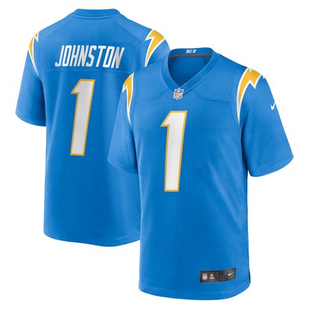 Youth Los Angeles Chargers #1 Quentin Johnston Nike Powder Blue Game Player Jersey