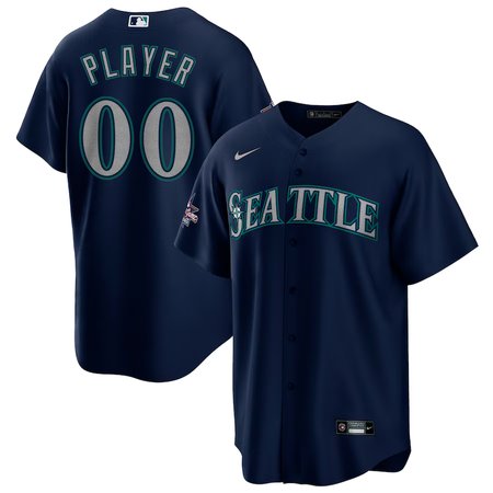 Youth Seattle Mariners Nike Navy 2025 MLB All-Star Game Away Custom Replica Jersey