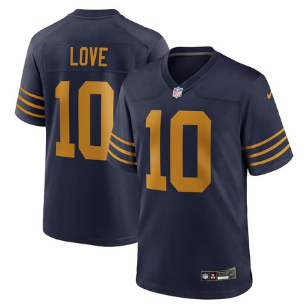 Men's Green Bay Packers #10 Jordan Love Nike Navy The 1923 Classic Game Jersey