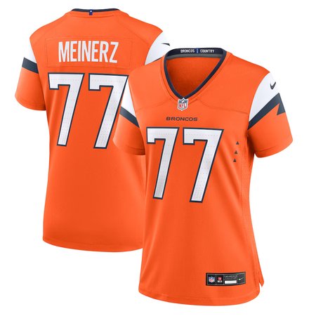 Women's Denver Broncos #77 Quinn Meinerz Orange Alternate Game Jersey