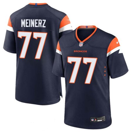 Youth Denver Broncos #77 Quinn Meinerz Navy Alternate Game Jersey
