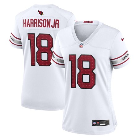 Women's Arizona Cardinals #18 Marvin Harrison Jr. Nike White Player Game Jersey