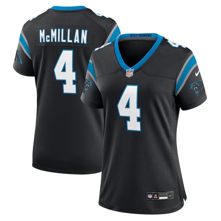 Women's Carolina Panthers #4 Tetairoa McMillan Nike Black Team Game Jersey