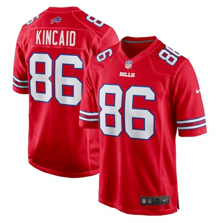 Men's Buffalo Bills #86 Dalton Kincaid Nike Red Alternate Game Jersey