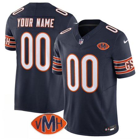 Youth Chicago Bears Active Player Custom Navy 2025 F.U.S.E. With VMH Patch Vapor Untouchable Limited Stitched Football Jersey