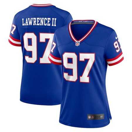 Women's New York Giants #97 Dexter Lawrence Nike Century Royal Alternate Game Jersey