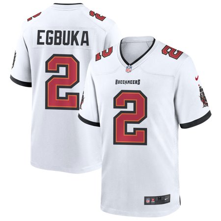 Youth '76 Tampa Bay Buccaneers #2 Emeka Egbuka Nike White Player Game Jersey