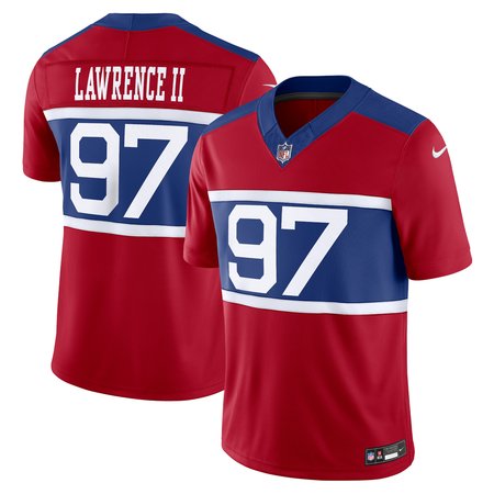 Men's New York Giants #97 Dexter Lawrence II Century Red Alternate Vapor F.U.S.E. Limited Jersey