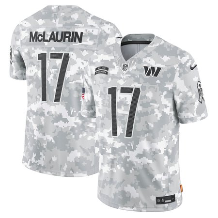 Men's Washington Commanders #17 Terry McLaurin Arctic Camo 2024 Salute to Service Limited Jersey