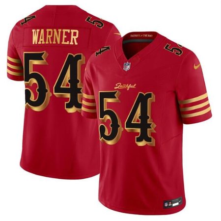 Men's San Francisco 49ers #54 Fred Warner Red Rivalries Collection F.U.S.E. Vapor Limited Stitched Jersey
