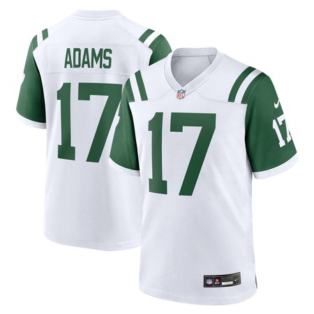 Men's New York Jets #17 Davante Adams White Classic Alternate Game Jersey