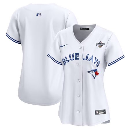Women's Toronto Blue Jays Nike White 2025 World Series Home Limited Jersey