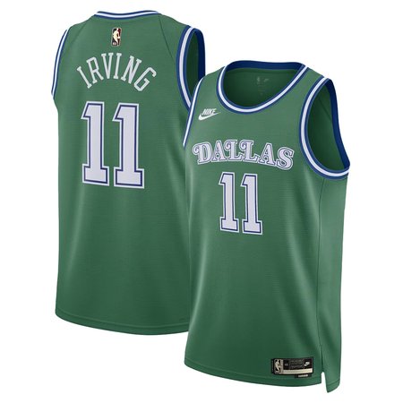 Men's Dallas Mavericks #11 Kyrie Irving Green 2025/26 Hardwood Classics Jersey