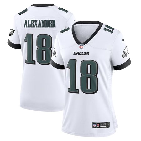 Women's Philadelphia Eagles #18 Jaire Alexander White Game Jersey