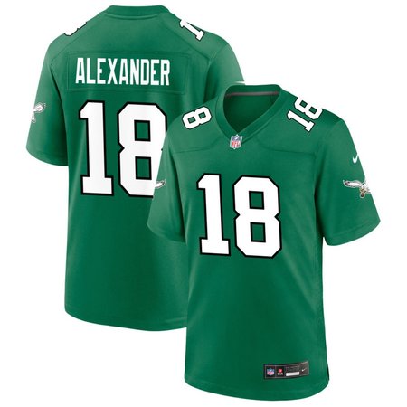 Men's Philadelphia Eagles #18 Jaire Alexander Kelly Green Game Jersey