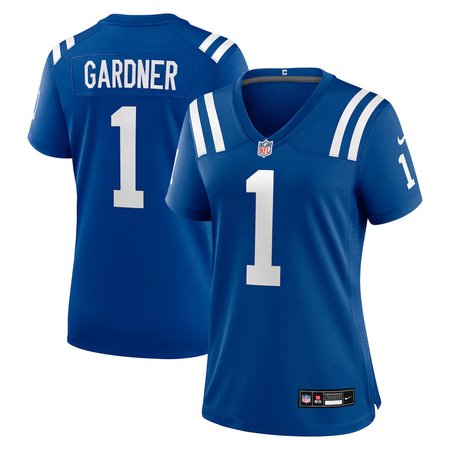 Women's Indianapolis Colts #1 Ahmad Sauce Gardner Nike Royal Team Game Jersey