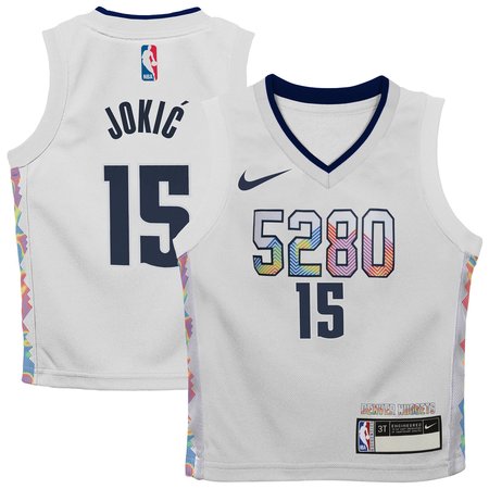 Toddler Denver Nuggets Nikola Jokic White 2024/25 Swingman Player Jersey - City Edition