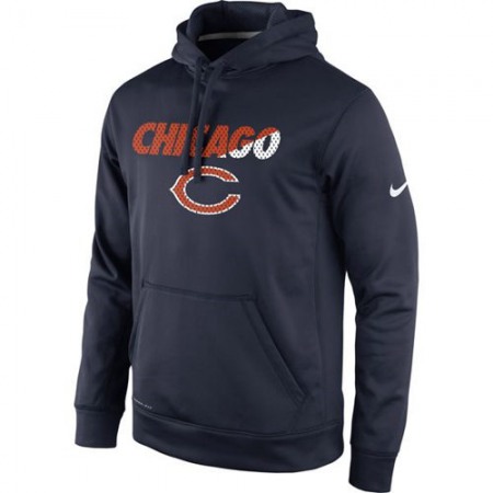 Chicago Bears Kick Off Staff Performance Pullover Hoodie Navy