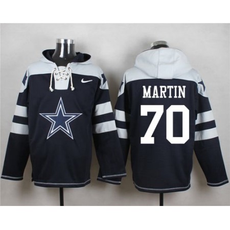 Cowboys #70 Zack Martin Navy Blue Player Pullover NFL Hoodie