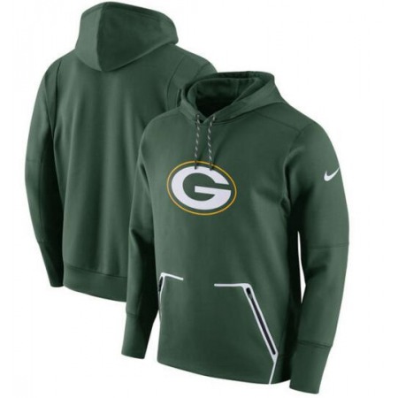 Men's Green Bay Packers Green Champ Drive Vapor Speed Pullover Hoodie