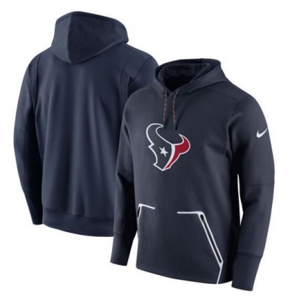 Men's Houston Texans Navy Champ Drive Vapor Speed Pullover Hoodie