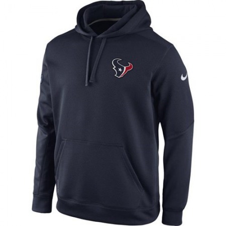 Houston Texans KO Chain Fleece Pullover Performance Hoodie Navy Blue
