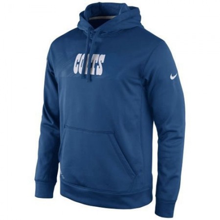Indianapolis Colts KO Speed Wordmark Performance Hoodie Royal Blue