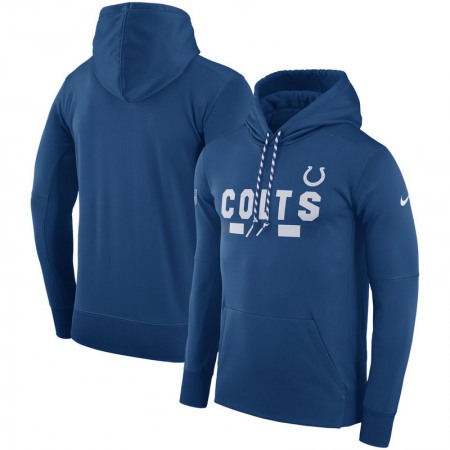 Men's Indianapolis Colts Royal Sideline Team Name Performance Pullover Hoodie