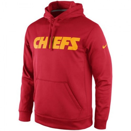 Kansas City Chiefs KO Wordmark Performance Hoodie Red
