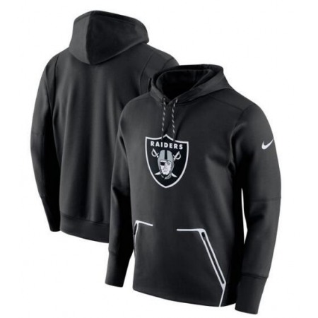 Men's Oakland Raiders Black Champ Drive Vapor Speed Pullover Hoodie