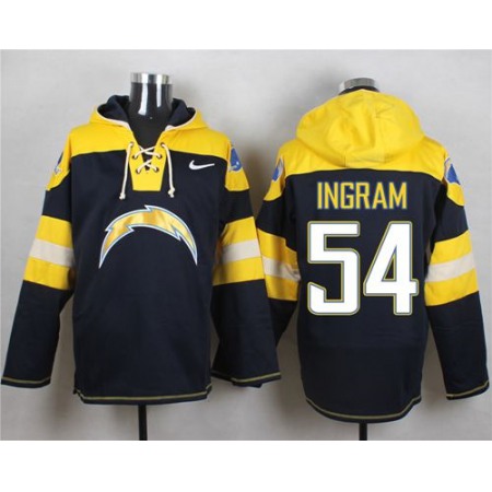 Chargers #54 Melvin Ingram Navy Blue Player Pullover NFL Hoodie
