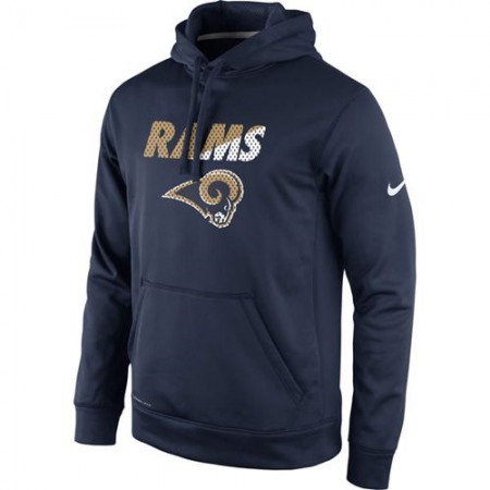 Los Angeles Rams Kick Off Staff Performance Pullover Hoodie Navy